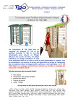 Tourniquet avec Portillon bidirectionnel intégré    ULMALU TS 120 PMR