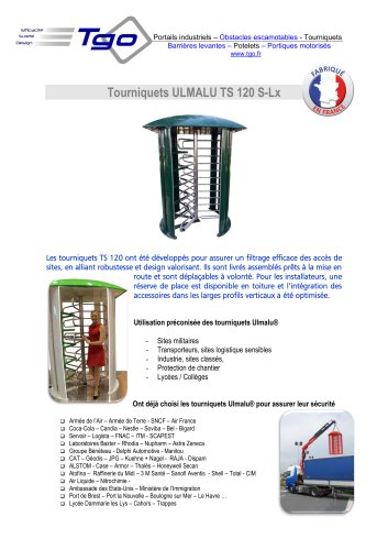 Tourniquets ULMALU TS 120 S-Lx 