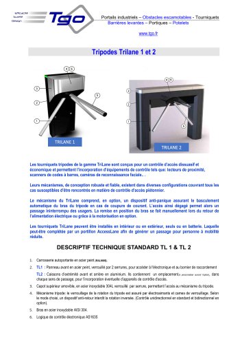 Tripodes Trilane 1 et 2 