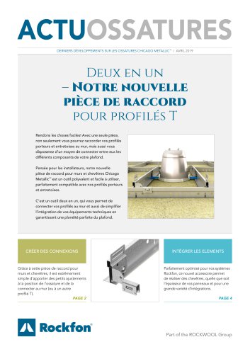 Pièce de raccord profilés T