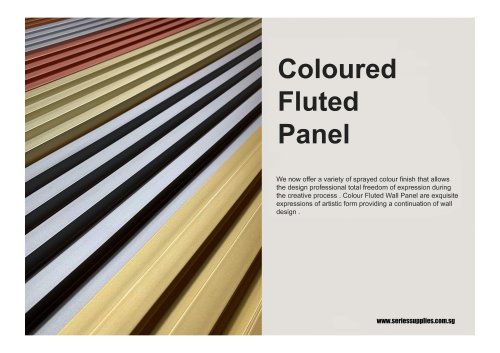 Coloured Fluted Panel