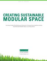 CREATING SUSTAINABLE MODULAR SPACE