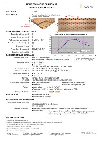 Panneau acoustique D+006