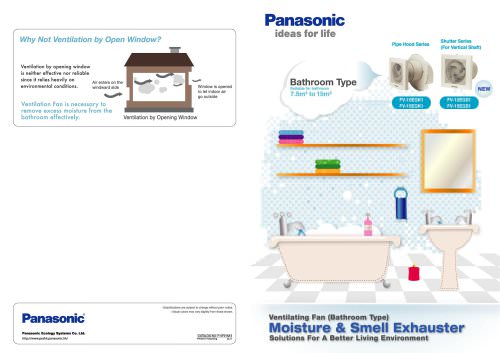 Ventilating fan (Bathroom type)