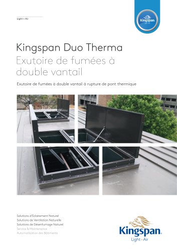 Kingspan Duo Therma Exutoire de fumées à double vantail