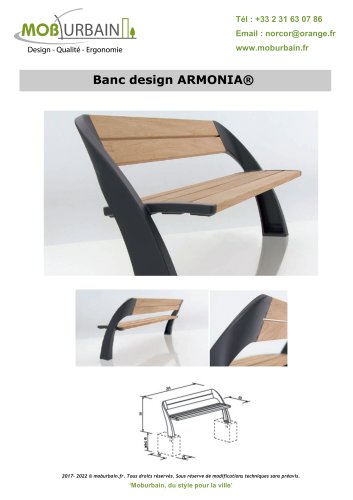 Banc design ARMONIA®