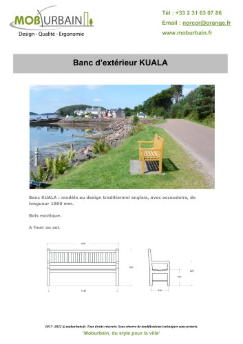 Banc d'extérieur KUALA