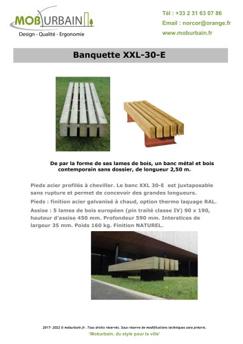 Banquette XXL-30-E