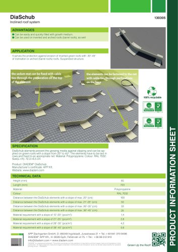 DiaSchub Inclined roof system