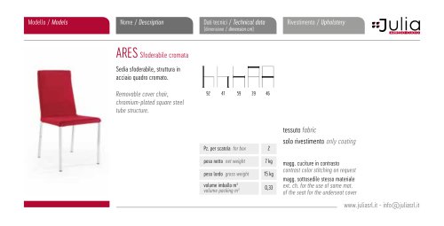 ARES Sfoderabile cromata