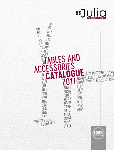 Table and accessories CATALOGUE 2017