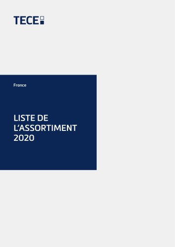 LISTE DE L‘ASSORTIMENT 2020