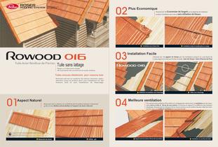 Tuile en acier - Spéciale sans Lattage - Rowood 016 - 2