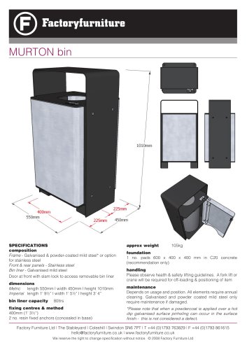 MURTON Litter Bin