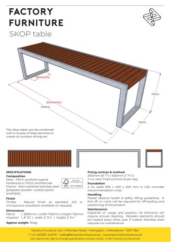 SKOP table