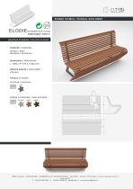 "ELODIE" ALU WOOD | PANCHINA