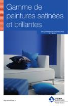 Gamme de peintures satinées et brillantes