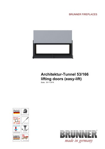 BRUNNER FIREPLACES Tunnel 53/166