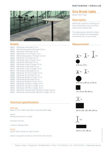 Ono Break table