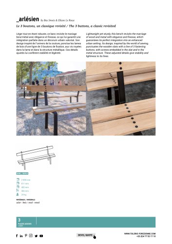 arl&eacute;sien bench
