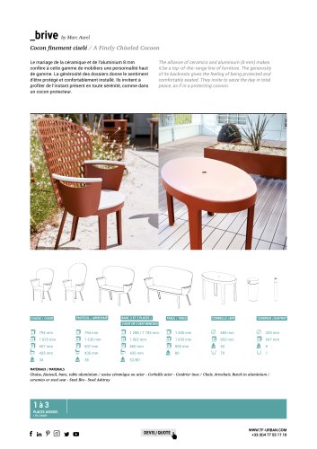 Brive – Chaise urbaine
