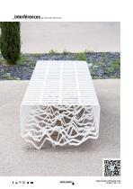 TF URBAN - banc sculpture INTERFERENCES - design by Alexandre Moronnoz - 2