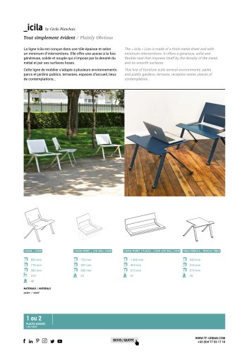 TF URBAN - ICILA chair - design by Cécile Planchais