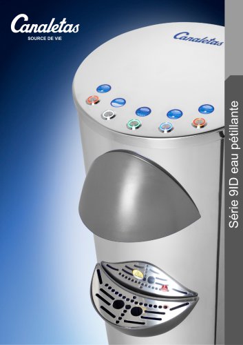 Canaletas distributeur d'eau Series 9ID l'eau p&eacute;tillante