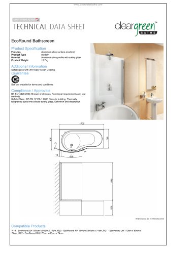 EcoRound Bathscreen