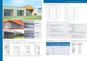 Brise soleil orientable lame en Z - 2