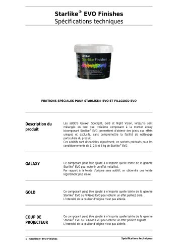 Finitions Starlike® EVO