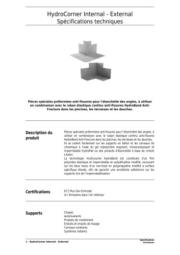 HydroCorner Internal - External