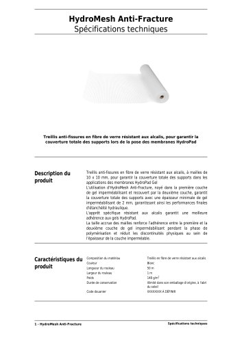 HydroMesh Anti-Fracture
