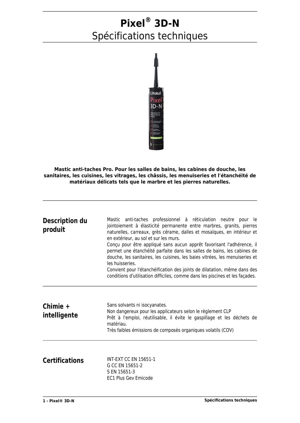 Pixel&reg; 3D-N - LITOKOL