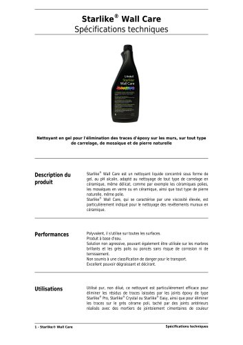 Starlike® Wall Care