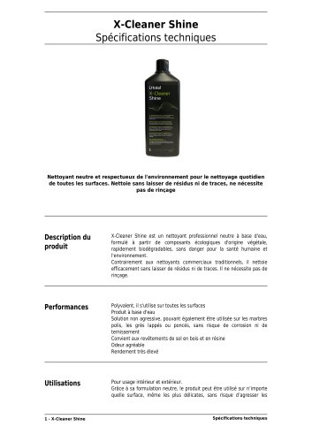 X-Cleaner Shine