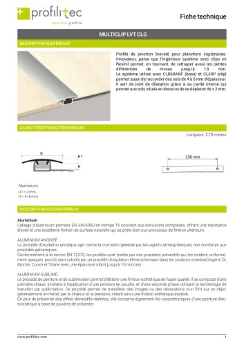 Multiclip LVT CLG260
