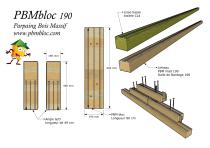 PBM bloc 100 - 140 - 190 bloc Mono mur en bois - 6