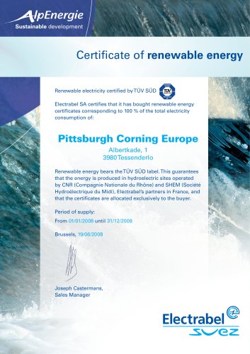 Green Energy Certificat