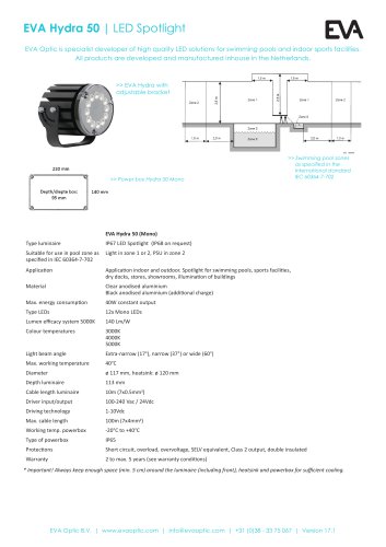 EVA Hydra 50 LED spotlight