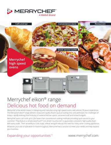 Merrychef eikon® range