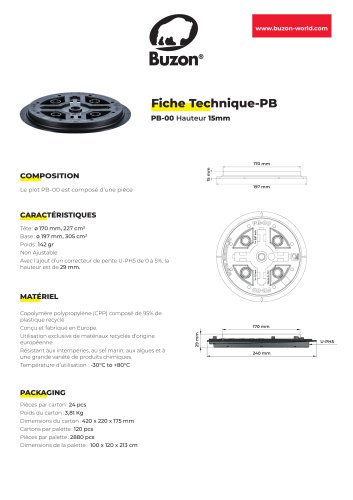 Fiche Technique PB-00