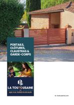 PORTAILS, CLÔTURES, CLAUSTRAS & GARDE-CORPS