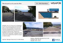 Liste de référence de chantier remblai allégé MISAPOR en construction routière - 12