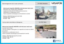 Liste de référence de chantier remblai allégé MISAPOR en construction routière - 3