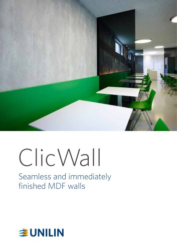 ClicWall - Seamless and immediately finished MDF walls