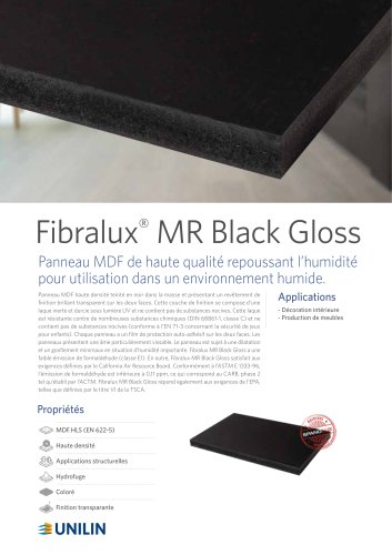 Fibralux®  MR Black Gloss