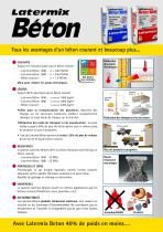 Gamme Latermix Béton ? Bétons structurels légers et isolants en sac - 2