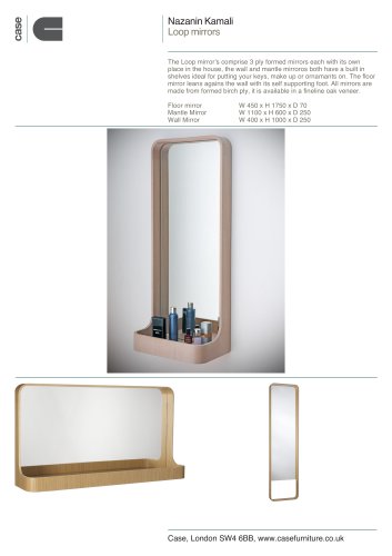 Loop wall mirror