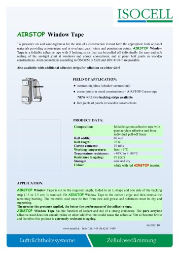 ISOCELL AIRSTOP WINDOW TAPE